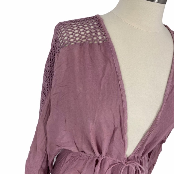 NWOT Raviya Mauve Bell Sleeve Swim Coverup - K43 - Picture 5 of 8